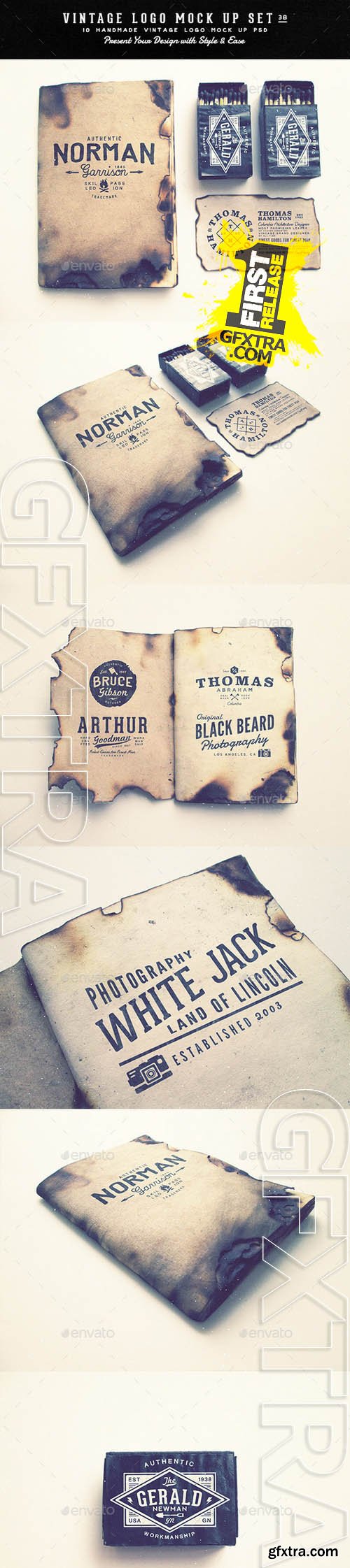 Vintage Logo Mock Up Set Volume 3B - GraphicRiver 8943575