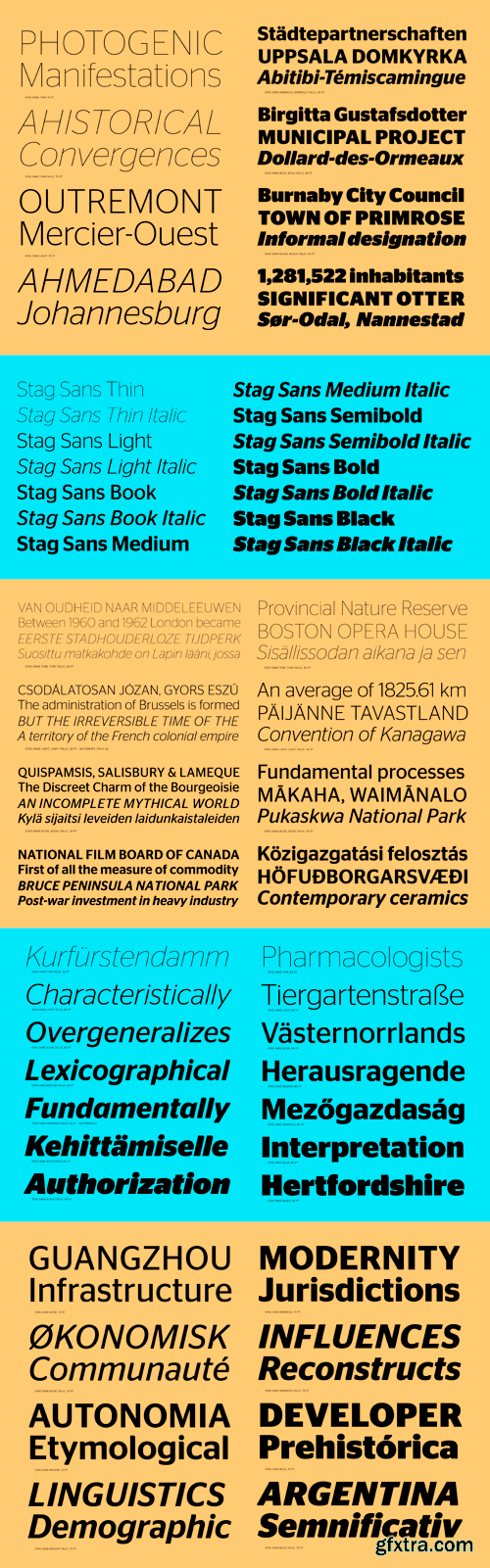 Stag Sans Font Family - 14 Fonts for $350