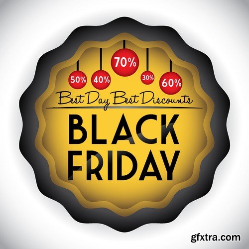 Stock Vectors - Black Friday Sale, 25xEPS