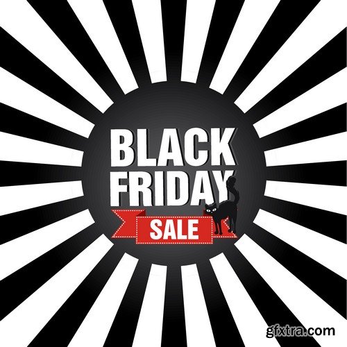 Stock Vectors - Black Friday Sale, 25xEPS