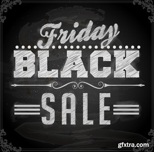 Stock Vectors - Black Friday Sale, 25xEPS