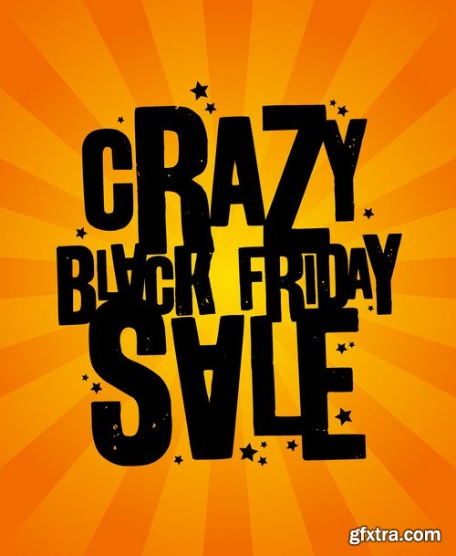 Stock Vectors - Black Friday Sale, 25xEPS