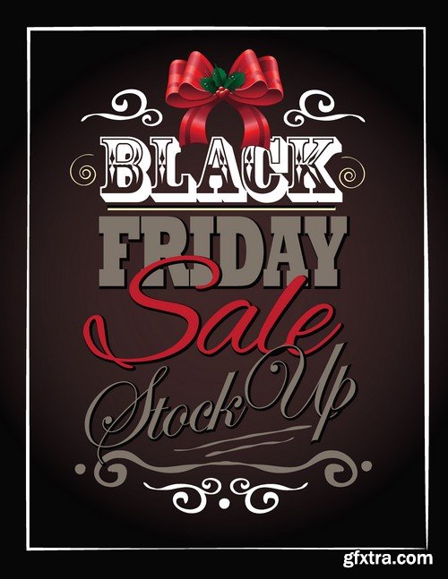 Stock Vectors - Black Friday Sale, 25xEPS