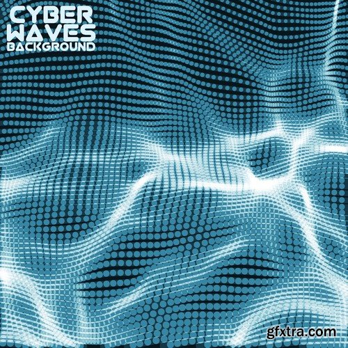 Stock Vectors - Abstract Background Cyber Waves, 25xEPS