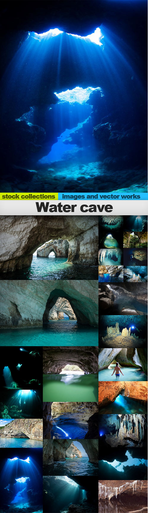 Water cave,25 x UHQ JPEG