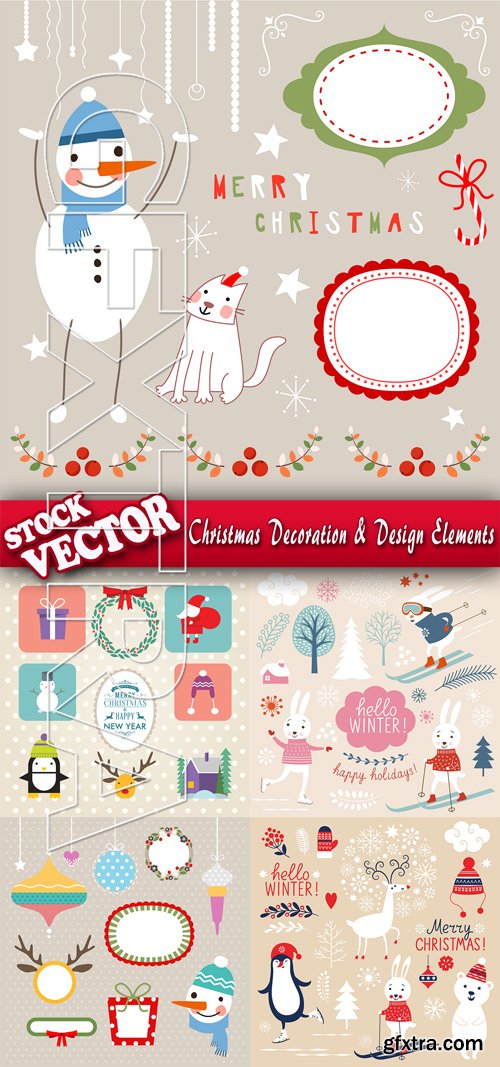 Stock Vector - Christmas Decoration & Design Elements