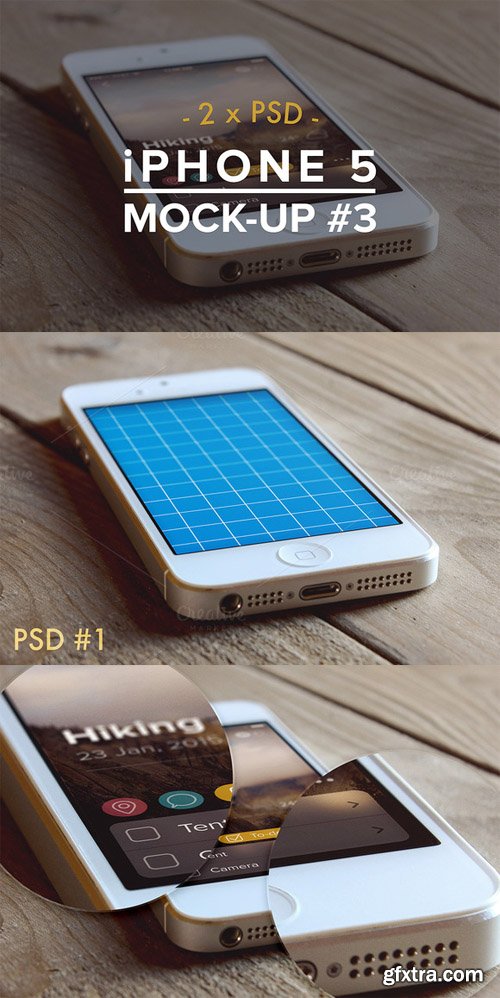 iPhone 5 2xPSD Mockup vol 3