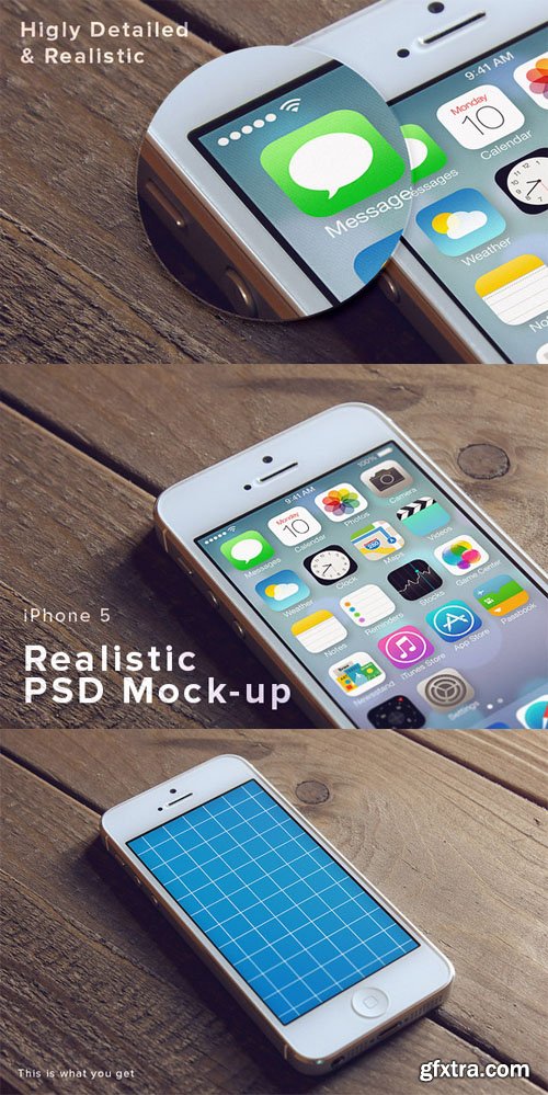 iPhone 5 PSD Mockup