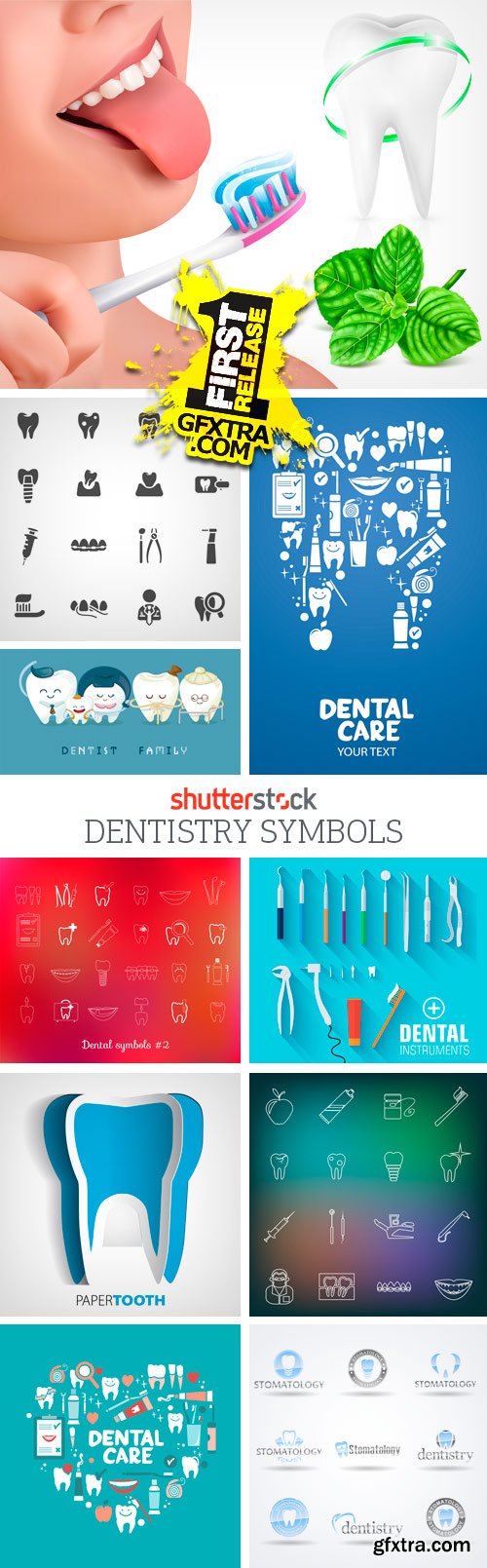 Amazing SS - Dentistry Symbols, 25xEPS