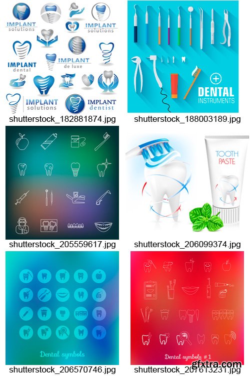 Amazing SS - Dentistry Symbols, 25xEPS