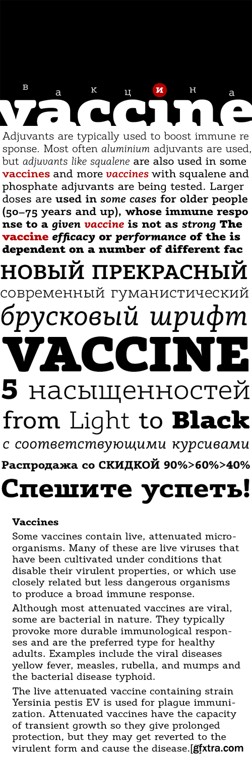 Vaccine Font Family - 10 Fonts for $300