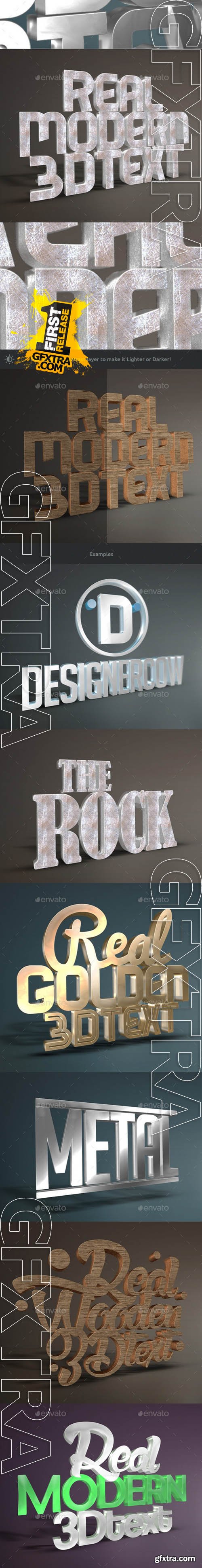 Real 3D Text Mockups V2 - GraphicRiver 8888843