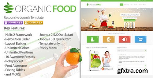 ThemeForest - Organic Food v1.0 - Responsive Joomla 2.5 & 3.x Template