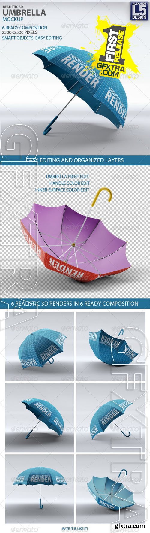 Umbrella Mock-Up - GraphicRiver 8372939