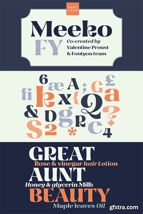 GFXTRA Font Bundle 6 - 6 Fonts $178