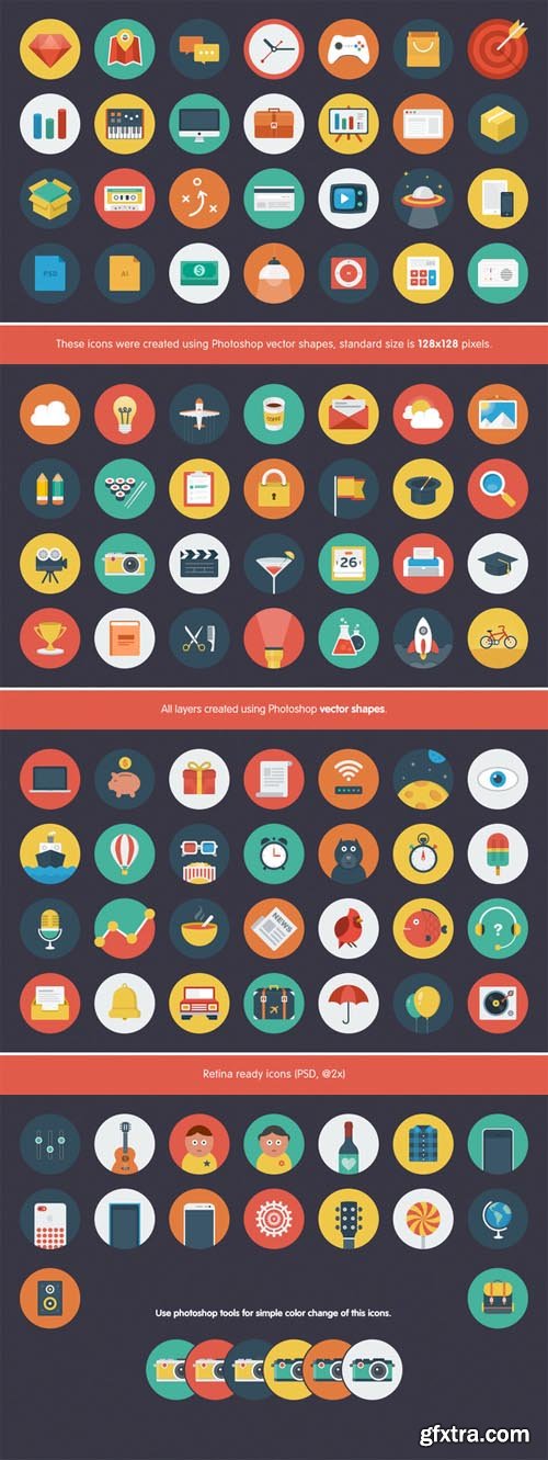 Ballicons - Original Flat Icons Set