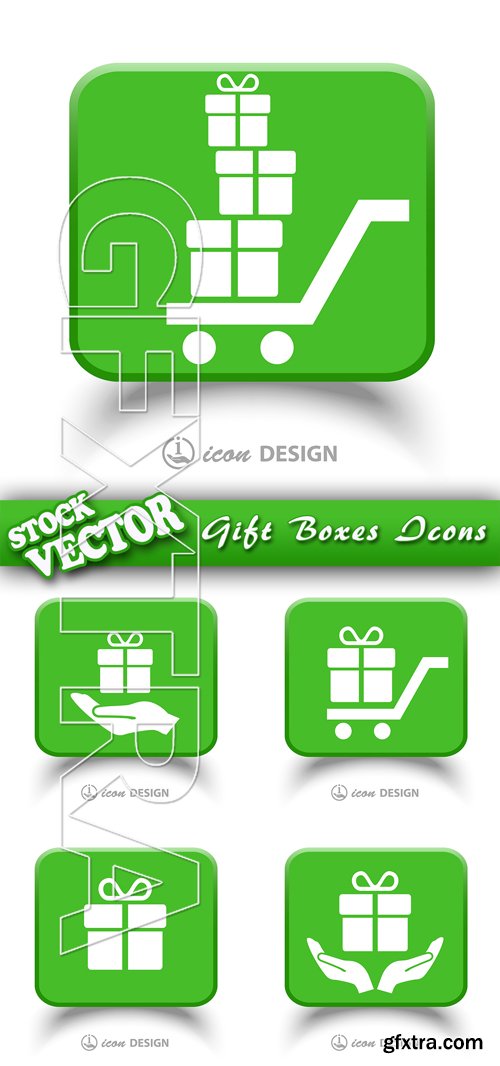 Stock Vector - Gift Boxes Icons