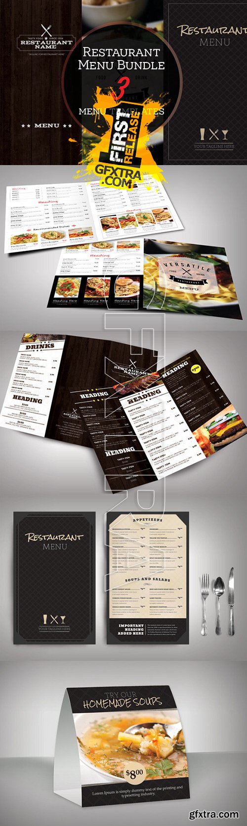 CreativeMarket - Restaurant Menu Bundle