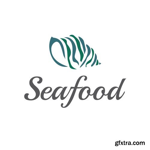 Stock Vectors - Seafood 2, 25xEPS