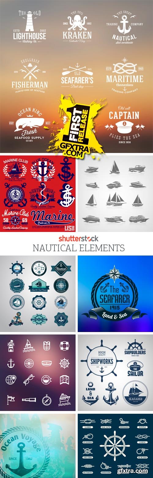 Amazing SS - Nautical Elements, 25xEPS