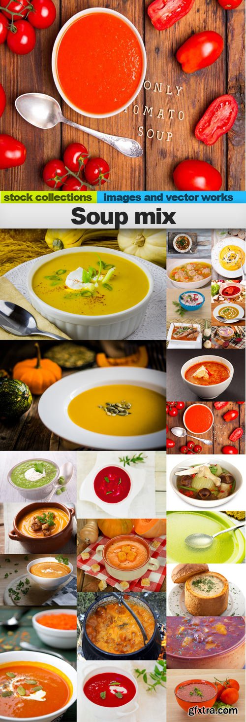 Soup mix,25 x UHQ JPEG