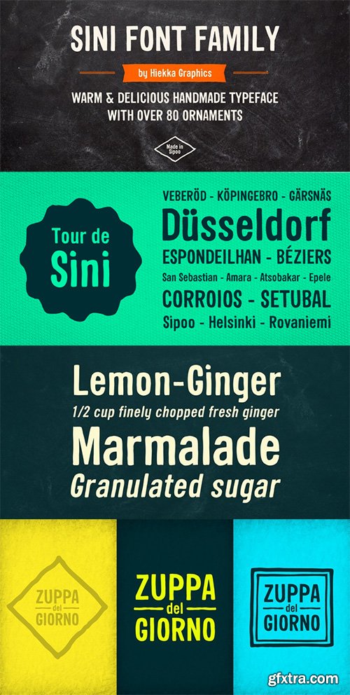 Sini Font Family - 3 Font $85