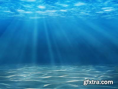 Abstract Underwater Backgrounds with Sunbeams 25xJPG