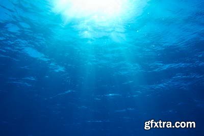 Abstract Underwater Backgrounds with Sunbeams 25xJPG