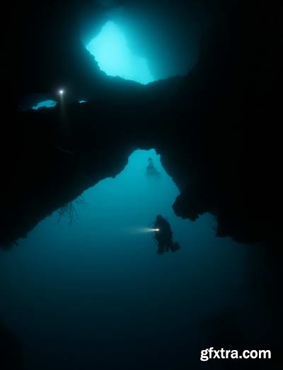 Abstract Underwater Backgrounds with Sunbeams 25xJPG