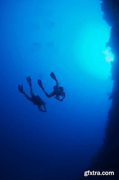 Abstract Underwater Backgrounds with Sunbeams 25xJPG