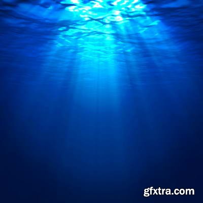 Abstract Underwater Backgrounds with Sunbeams 25xJPG