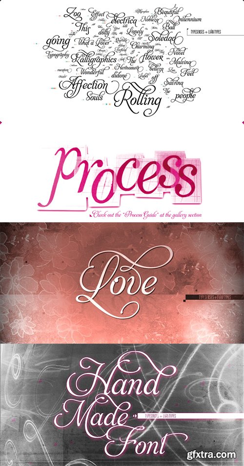 Aphrodite Font Family - 5 Font $97