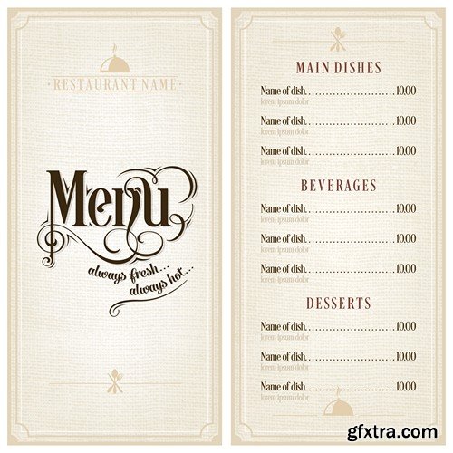 Stock Vectors - Menu Mix 9, 25xEPS