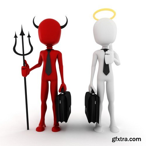 Stock Images - Angel and devil 2, 16xJPG 9xEPS