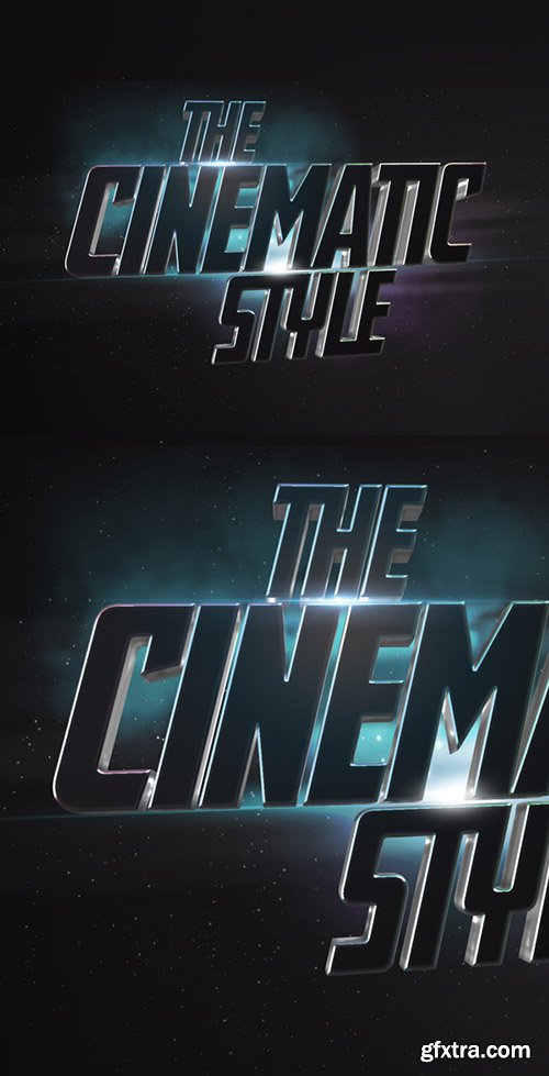 PSD Text Effect - Cinematic 3D