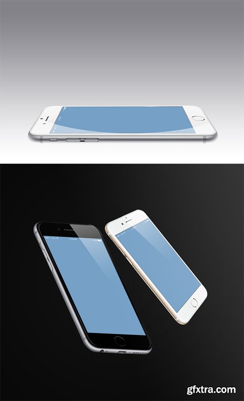 2 iPhone 6 Mock ups PSD