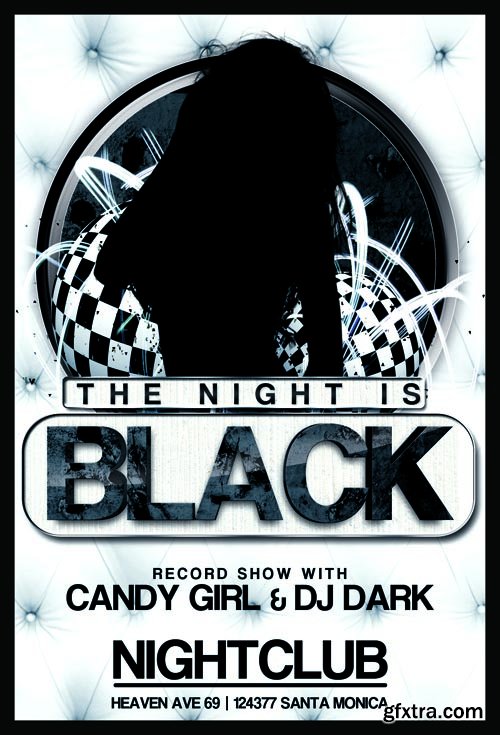 Black Night Club Flyer Template