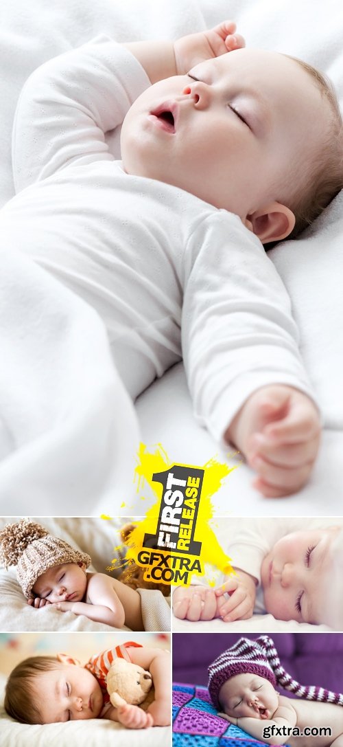 Stock Photo - Sleeping Cute Baby