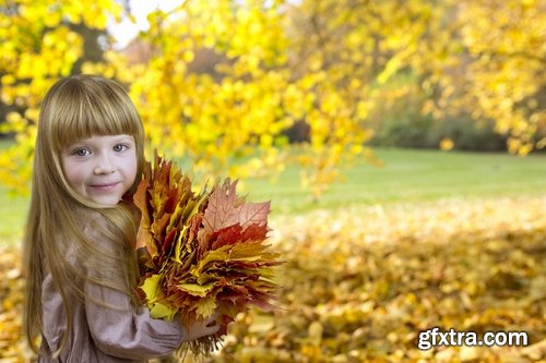 Funny kids in autumn 5 UHQ Jpeg