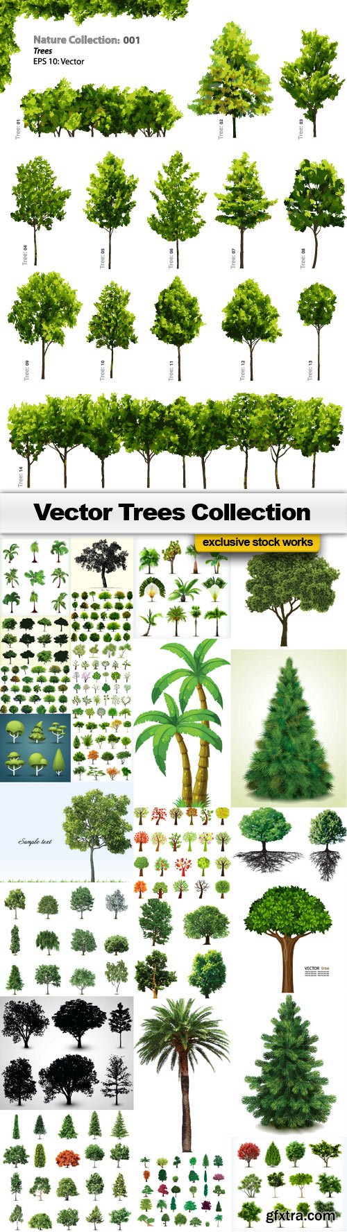 Vector Trees Collection - 25x EPS