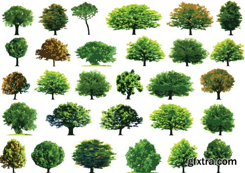 Vector Trees Collection - 25x EPS