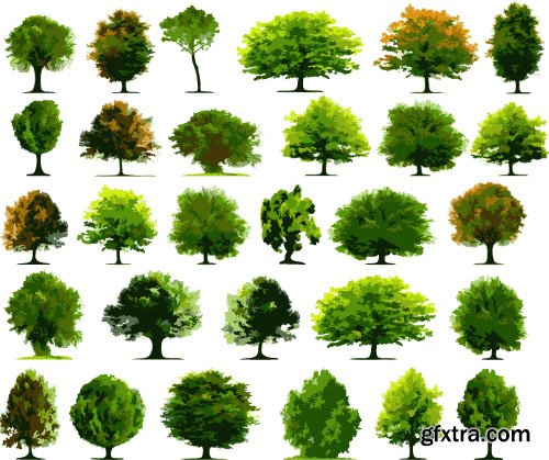 Vector Trees Collection - 25x EPS