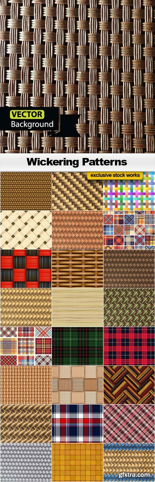 Wickering Vector Patterns - 25x EPS