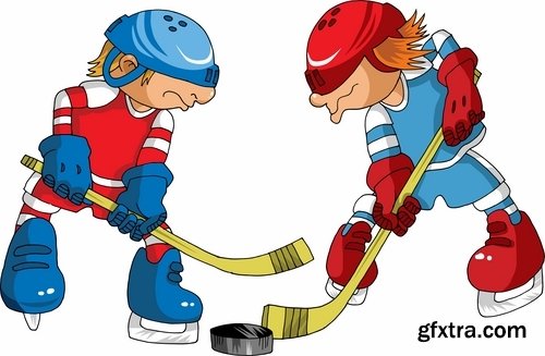 Funny cartoon sports men in vector 25 Eps