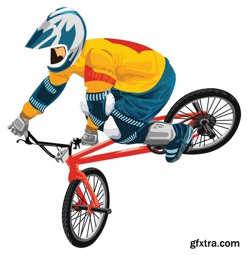 Funny cartoon sports men in vector 25 Eps