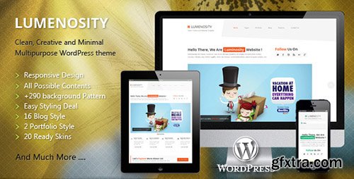 ThemeForest - Lumenosity v1.0.4 - Multipurpose WordPress theme