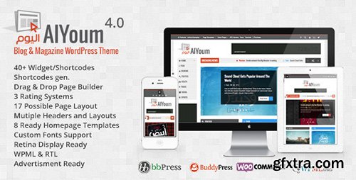 ThemeForest - AlYoum v4.2.3 - Retina Magazine & Blog WordPress Theme