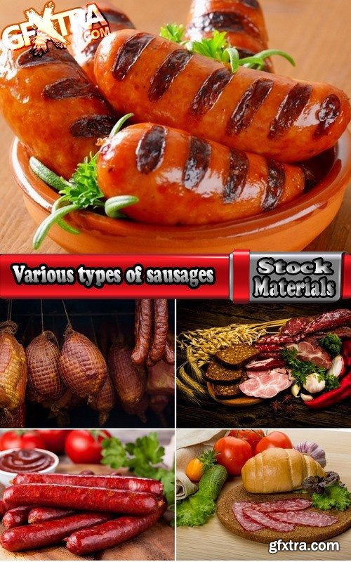 Various types of sausages 5 UHQ Jpeg