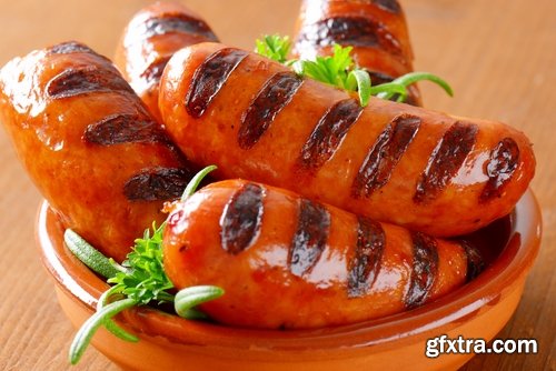 Various types of sausages 5 UHQ Jpeg