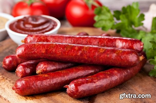 Various types of sausages 5 UHQ Jpeg